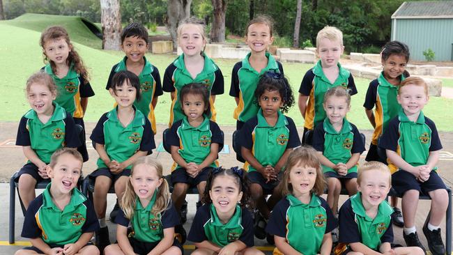 My First Year: Musgrave State School Prep Orange. Front Row: Lucas, Sophia, Liana, Avery, Henry. Middle Row: Cruz, Talia, Kateleen, Manyu, Saphyre, Grayson. Back Row: Isabella, Sahas, Emilia, Kora, Sebastian, Neel. Picture: Glenn Hampson.