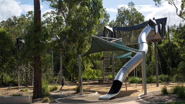 Calamvale District Park in Calamvale in Brisbane's southern outskirts has been selected by Lord Mayor Adrian Schrinner as one of the city's Top 3 adventure parks. Picture: Brisbane City Council.