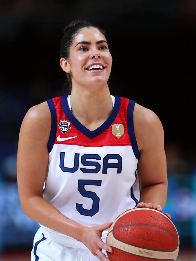 Kelsey Plum is a WNBA star. (Photo by Kelly Defina/Getty Images)