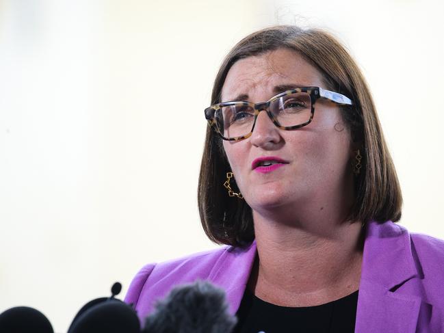 Education Minister Sarah Mitchell said she wants girls to feel comfortable about getting their period. Picture: Gaye Gerard/NCA NewsWire.