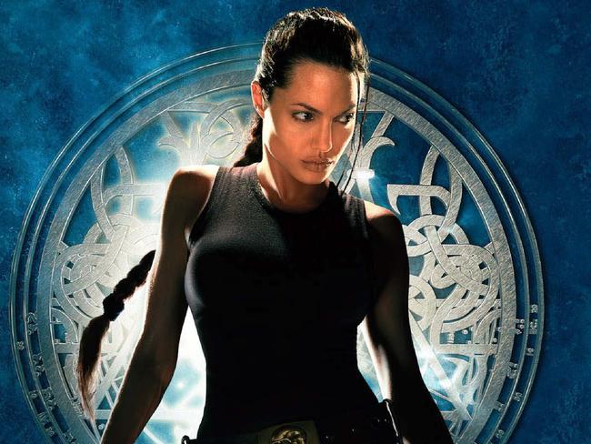 Jolie as Lara Croft.