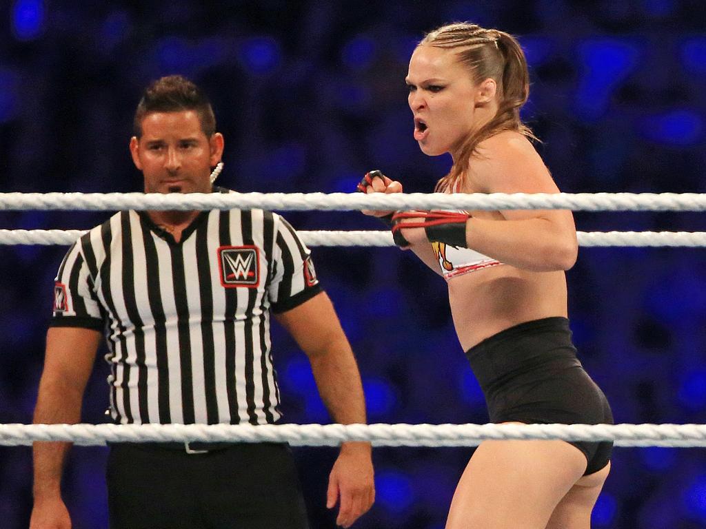 Ronda Rousey is taking on Sasha Banks. Picture: Mark Stewart