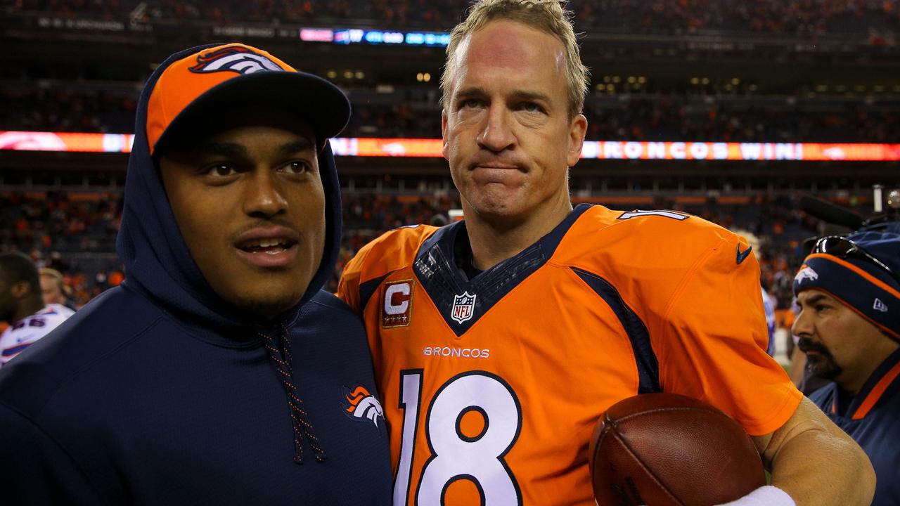 DENVER, CO - DECEMBER 7: Quarterback Peyton Manning #18 of the Denver Broncos walks on the field after the Denver Broncos defeated the Buffalo Bills 24-17 at Sports Authority Field Field at Mile High on December 7, 2014 in Denver, Colorado. Justin Edmonds/Getty Images/AFP == FOR NEWSPAPERS, INTERNET, TELCOS & TELEVISION USE ONLY ==