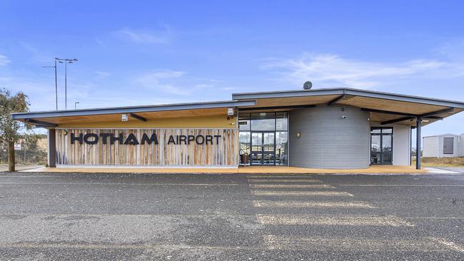 Mt Hotham airport terminal building. Picture: Supplied.