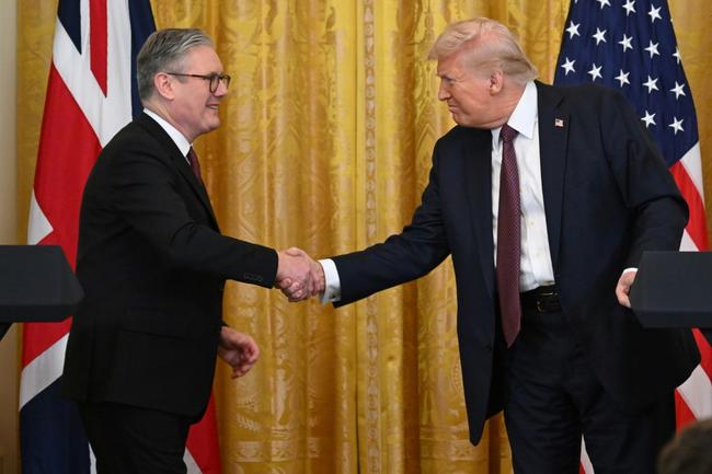 US President Donald Trump held a press conference with British Prime Minister Keir Starmer in the East Room of the White House in Washington, DC