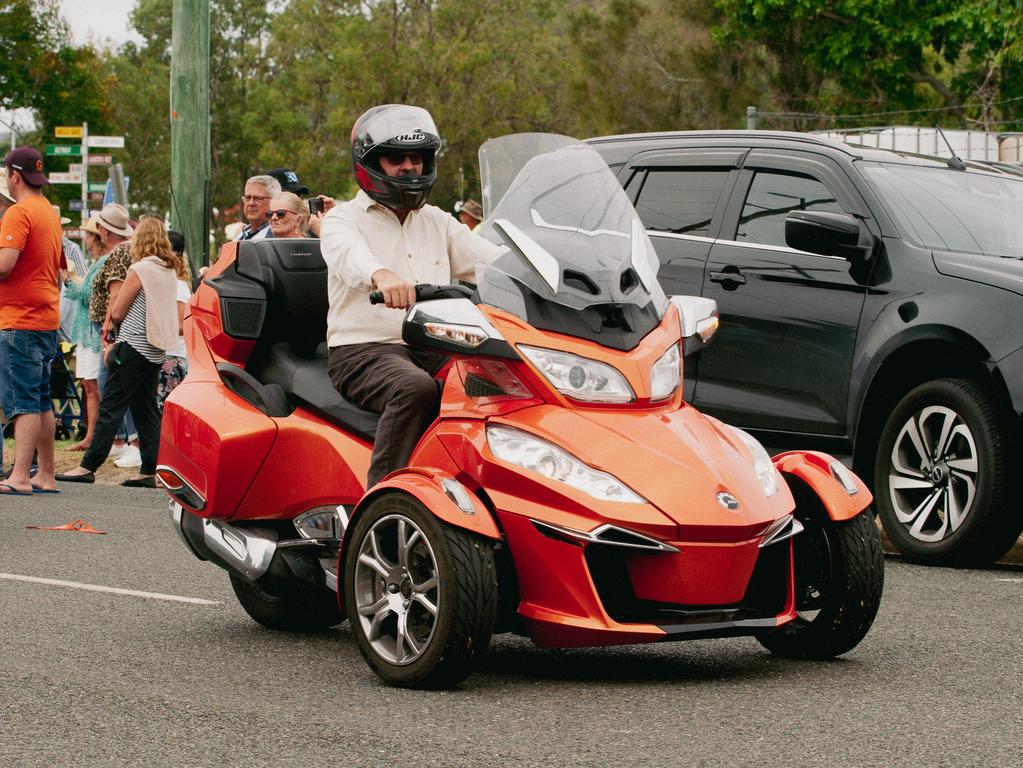 A parade rider at the 2023 Gayndah Orange Festival.