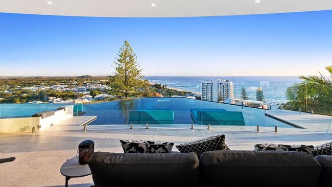 This is the owner’s favourite spot, looking out over the pool and the ocean.