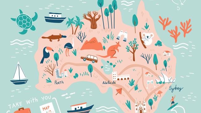 Australia — so many places to visit, maybe stay. Illustration: iStock.