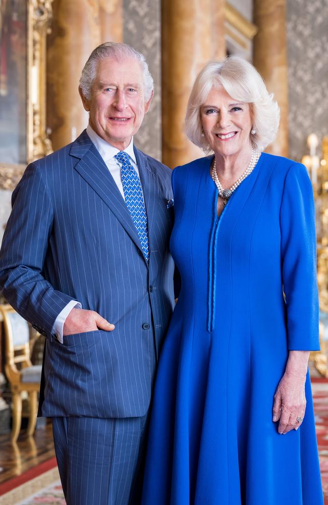 The official coronation portrait of Their Majesties. Picture: Handout/Hugo Burnand/Buckingham Palace via Getty Images