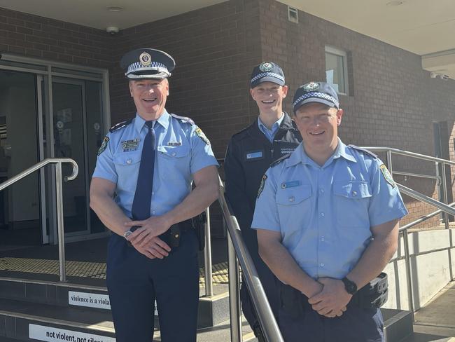 Two new recruits at Orana Mid-Western Police District. Photo: Tijana Birdjan