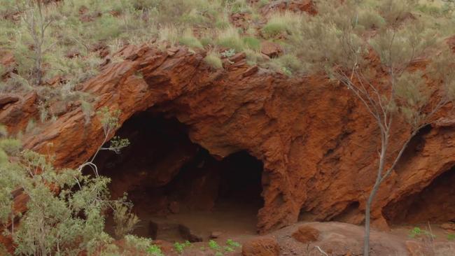 Rock shelters in Juukan Gorge.