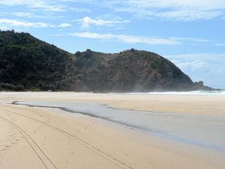 Brunswick Valley rescue, and Police,  getting ready at Cosy Corner, on Tallow Beach, Byron Bay. Photo : Mireille Merlet-Shaw/The Northern Star. Picture: Mireille Merlet-Shaw