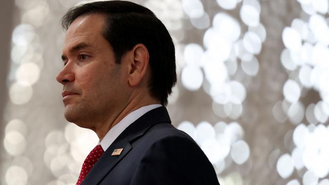 US Secretary of State Marco Rubio visiting the Abrahamic Family House in Abu Dhabi, United Arab Emirates, on February 19, 2025. Picture: Evelyn Hockstein / POOL / AFP