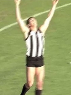 An elated Darren Millane at the final siren in the 1990 Grand Final.