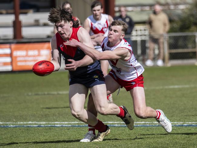 STJFL Grand finals U18 Boys Clarence v North Hobart at North Hobart Oval. Picture: Caroline Tan