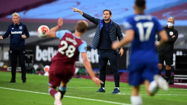 Chelsea’s Frank Lampard is running the club he won 12 trophies with as a player. Picture: Getty Images