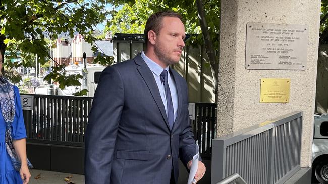 Daniel Lindquist leaves Queanbeyan Courthouse in 2023.