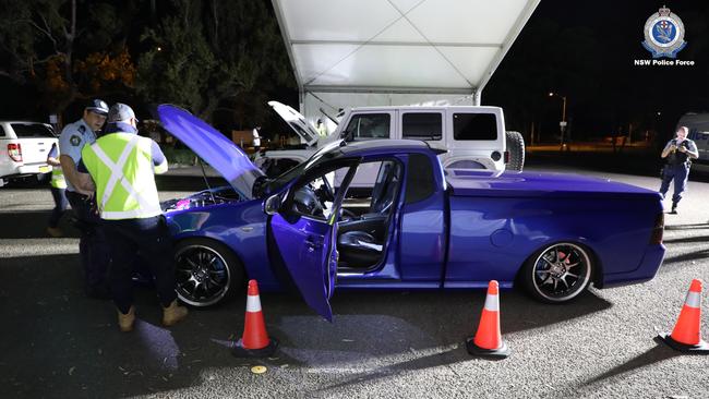 Of the 60 random breath tests and 25 random drug tests conducted, one returned a positive reading to alcohol while two people returned a positive drug test. Picture: NSW Police