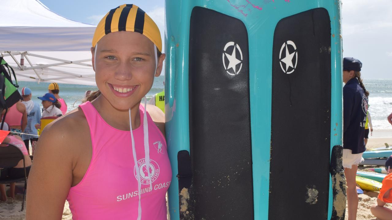 Star paddler Cerys Davis is looking forward to the Queensland Youth Surf Life Saving Championships. Picture: Laura Pettigrew.