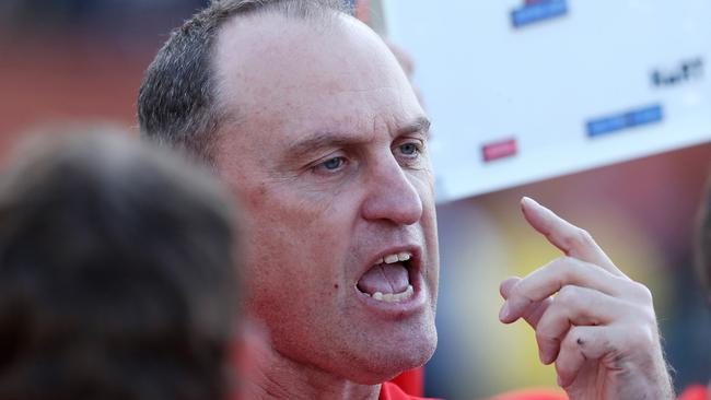 John Longmire has spoken about Peter Ladhams’ brain fade which cost the Swans two goals.