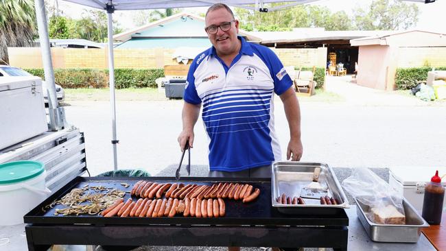 Members of the Brothers League Club co-ordinatd a volunteer clean-up day at Holloways Beach. Jason Salecich managed the team and cooked a barbecue for all of the residents of Mimosa Street. Picture: Brendan Radke