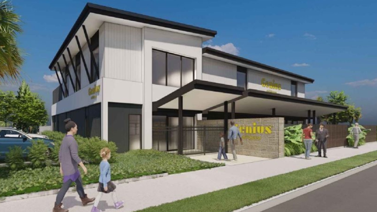 Development plans have been submitted for a two-storey Genius Childcare Centre at the site of the former Napier Shopping Centre on Napier St in South Mackay. It will cater for up to 126 children and employ 19 staff. Picture: Contributed