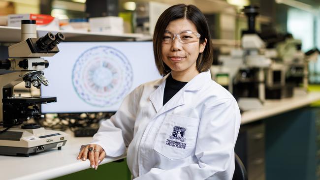 Ms Zhu is a curation scientist at the Collaborative Centre for Genomic Cancer Medicine, a joint venture of the University of Melbourne and the Peter MacCallum Cancer Centre. Picture: Aaron Francis / The Australian