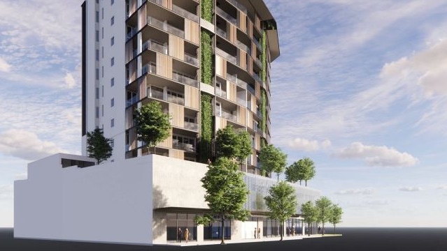 Bryant Developments is proposing a 13-storey development with 55 units, retail, offices, health care services and restaurants at the corner of Lake St and Florence St. The development was approved in 2014 but lapsed in 2018. Picture: supplied