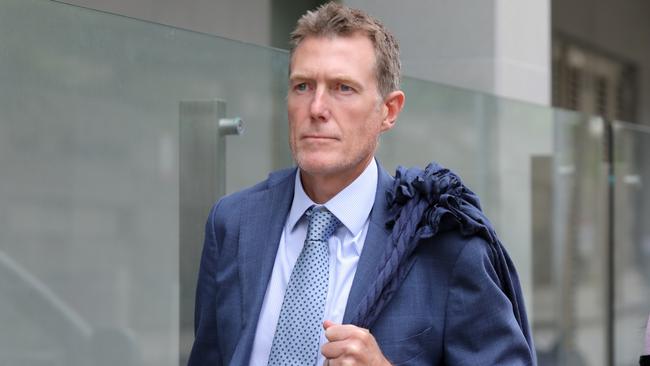 Defence lawyer Christian Porter, representing Mr Palmer, told the court Mr Brearley was pointing the finger at his client and at no stage did Mr Palmer strike Cassius Turvey. Picture: NewsWire / Philip Gostelow