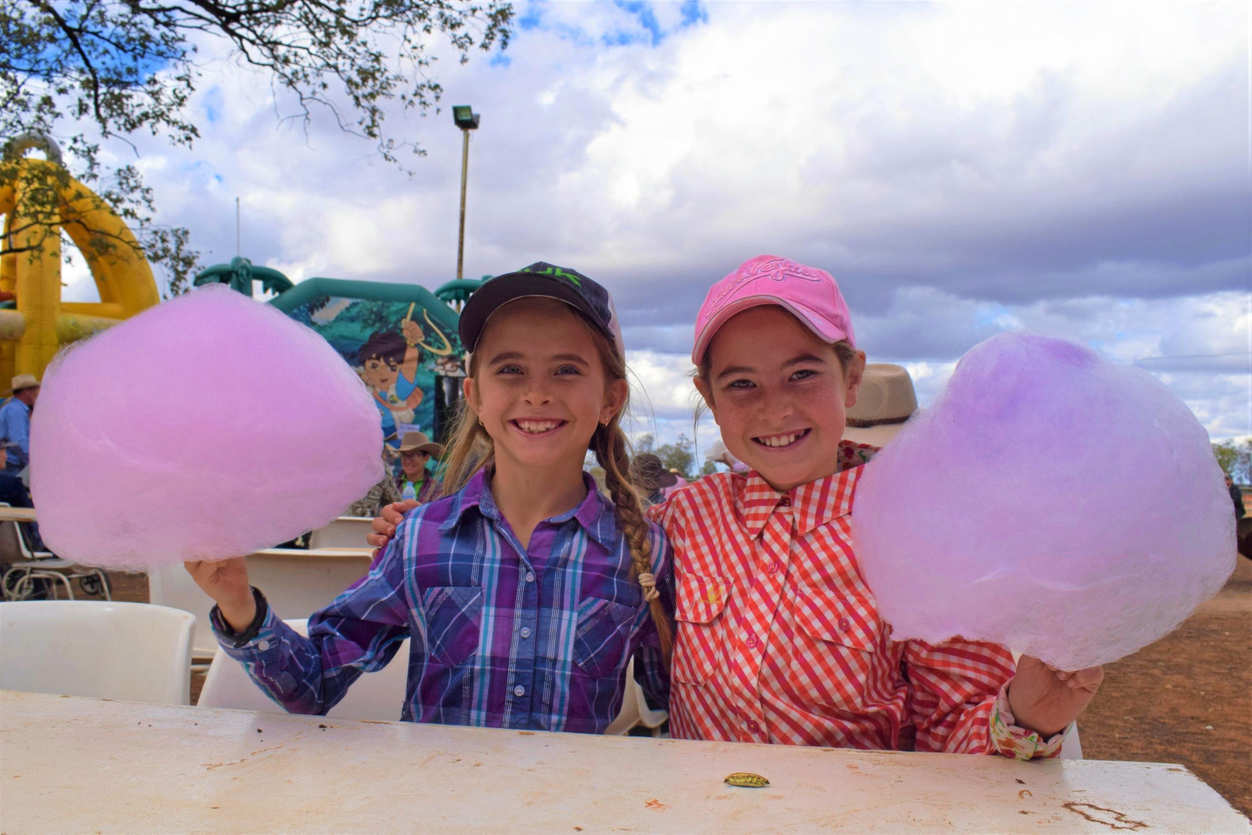 Tayla and Rylan Johnson from Chinchilla at the Hannaford Gymkhana and Fete. Picture: Kate McCormack