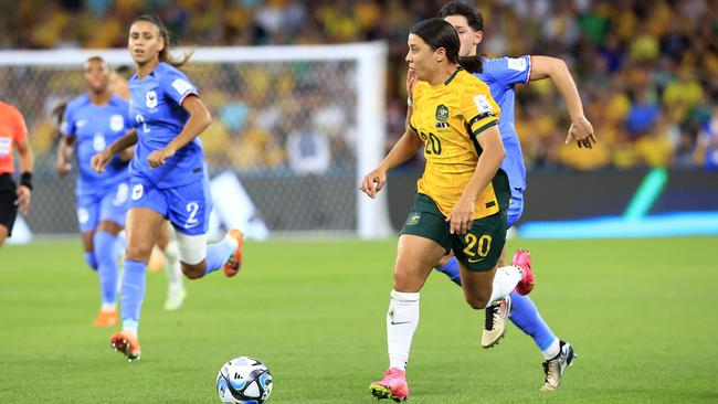 Sam Kerr has lifted Australia. Photo: Adam Head