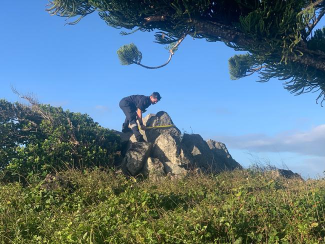 Emergency crews responded after a woman fell from a cliff at Slade Point. Picture: Zoe Devenport