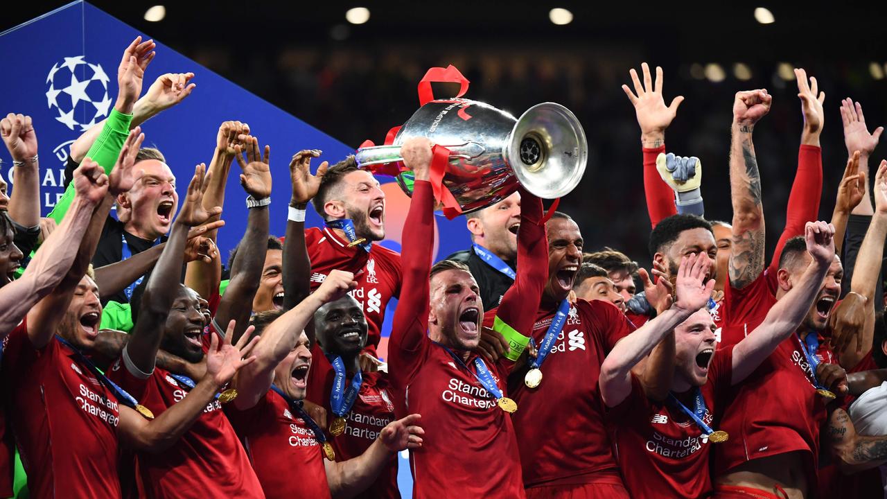 Liverpool lifted the Champions League last year, but this season’s competition is on hold.