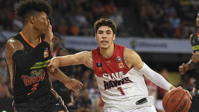 Illawarra’s star recruit LaMelo Ball delivered his finest NBL performance to date