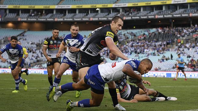 Moses Mbye has been electric for the Dogs at fullback.