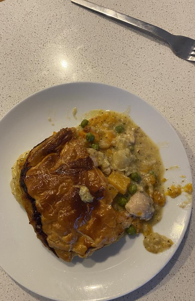 The Dinner Ladies chicken pie.