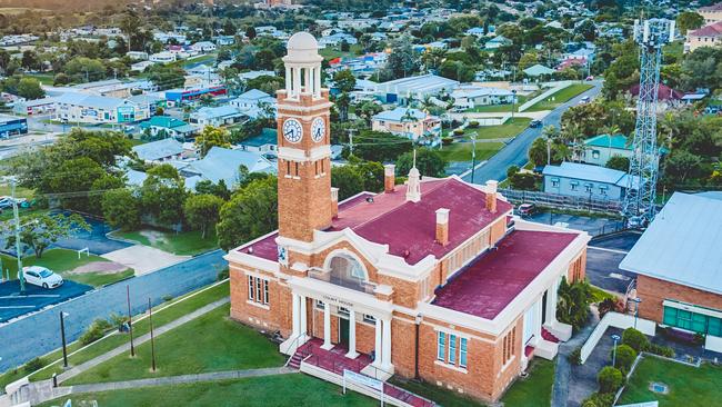 Gympie Court House drone photo.