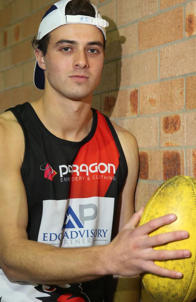 Alex Cincotta has risen from local footy to make his AFL debut for Carlton. Picture: Peter Ristevski