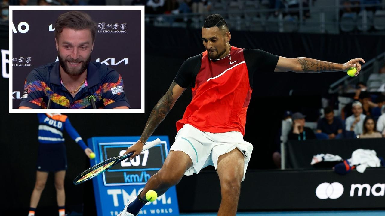 Liam Broady has revealed what the locker room really thinks of Nick Kyrgios. Photo: Getty Images and Twitter