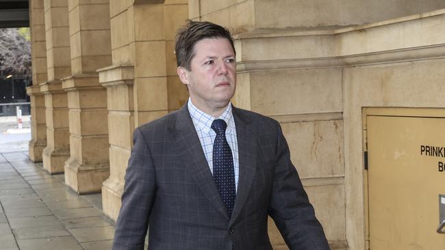 Enzo Belperio outside the tribunal hearing on Friday. Picture: Brett Hartwig.