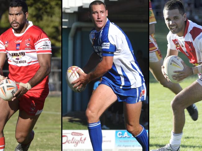 MORE THAN HALVES: Ex-Lower Clarence Magpies and South Grafton Rebels star Hughie Stanley, Grafton Ghosts hard-man Dan Roberts and Rebels Ant Cowan are all nominees in the Clarence Valley Dream Team of the Decade.