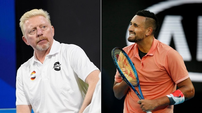 Nick Kyrgios v Boris Becker.