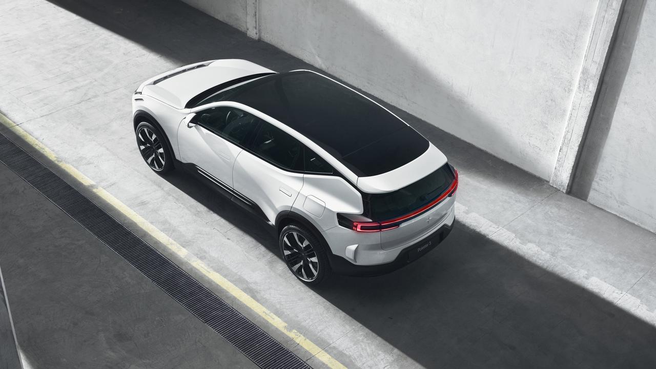 Polestar 3 says the car is an SUV, though it looks more like a sports wagon.