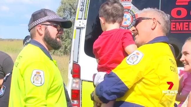 Mum, toddler in car rollover on Warrego Highway