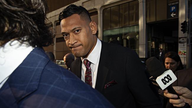 Israel Folau is claiming around $10 million in damages. Picture: Adam Yip