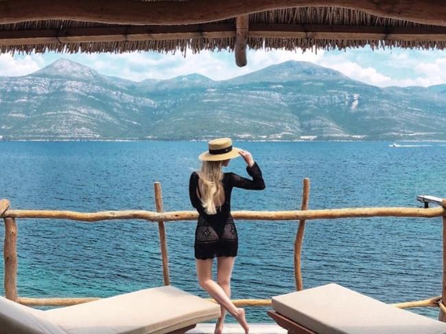 Jaimee Belle checks out the view in a photo posted to her Instagram page.