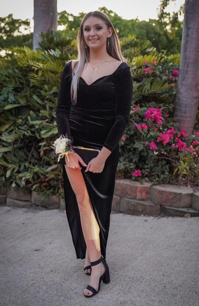 Ebony Diguardo at the Mackay North State High School formal at Windmill Function Centre, November 19, 2021. Picture: Heidi Petith