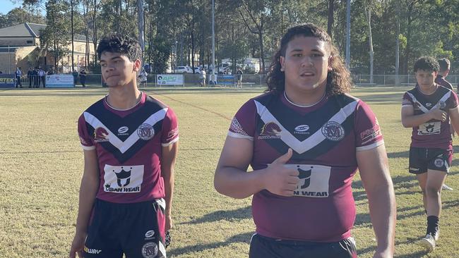 Marsden SHS prop Emmanuel Asomau scored a try.