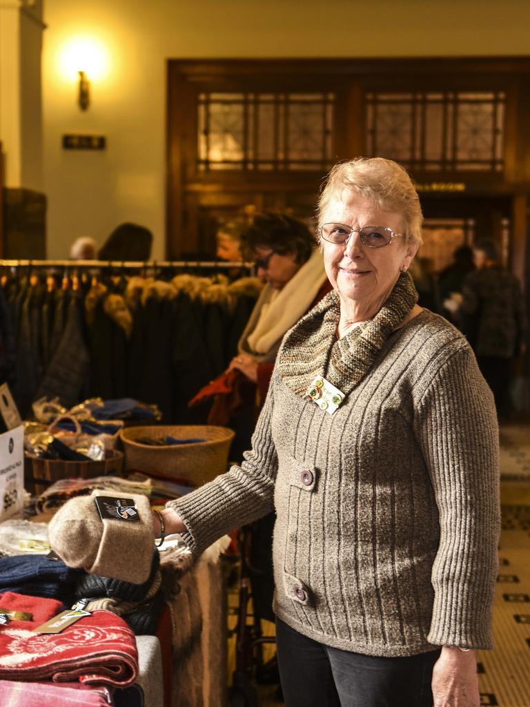 Jean Taylor, Springvale South, looks at the market stands at the CWA Victoria annual general meeting in 2019 was held at the Williamstown Town Hall. Picture: Dannika Bonser