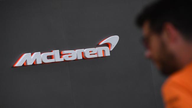 McLaren confirmed one of thier team was in isolation. Picture: William West/AFP